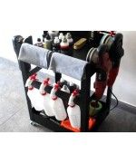Carucior mobil pentru detailing - 2 rafturi - Detailing trolley Poka Premium Equipment - 4