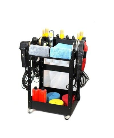 Carucior mobil pentru detailing - 2 rafturi - Detailing trolley Poka Premium Equipment - 1