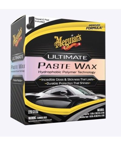 Meguiar's Ultimate Paste Wax Hydrophobic Polymer Technology - Ceara auto sintetica Meguiar's - 1
