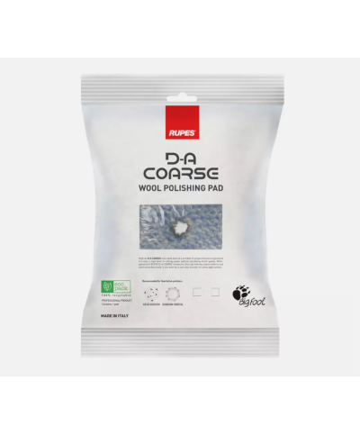 Rupes DA Coarse Wool Polishing Pad 80mm - Burete lana albastru dur 80mm Rupes - 1