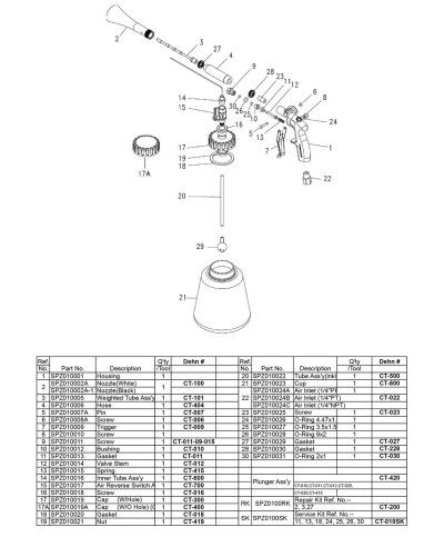 Piese de schimb  pentru Tornador Black z-020